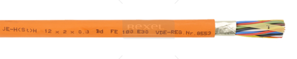 Slika izdelka Ognjeodporni podatkovni kabel JE-H(St)H...BD... 12X2X0,8mm E30 OR