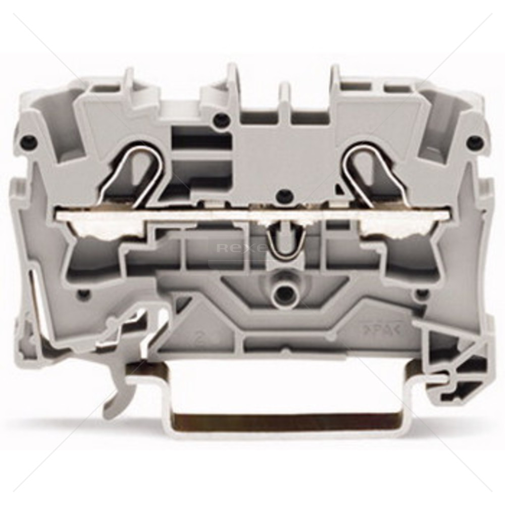 Slika proizvoda&nbsp;Redne stezaljke za DIN letvu WAGO TOPJOB Bez vijaka 4mm2 od 0,5 do 6mm2 2P 52,5mm SIV