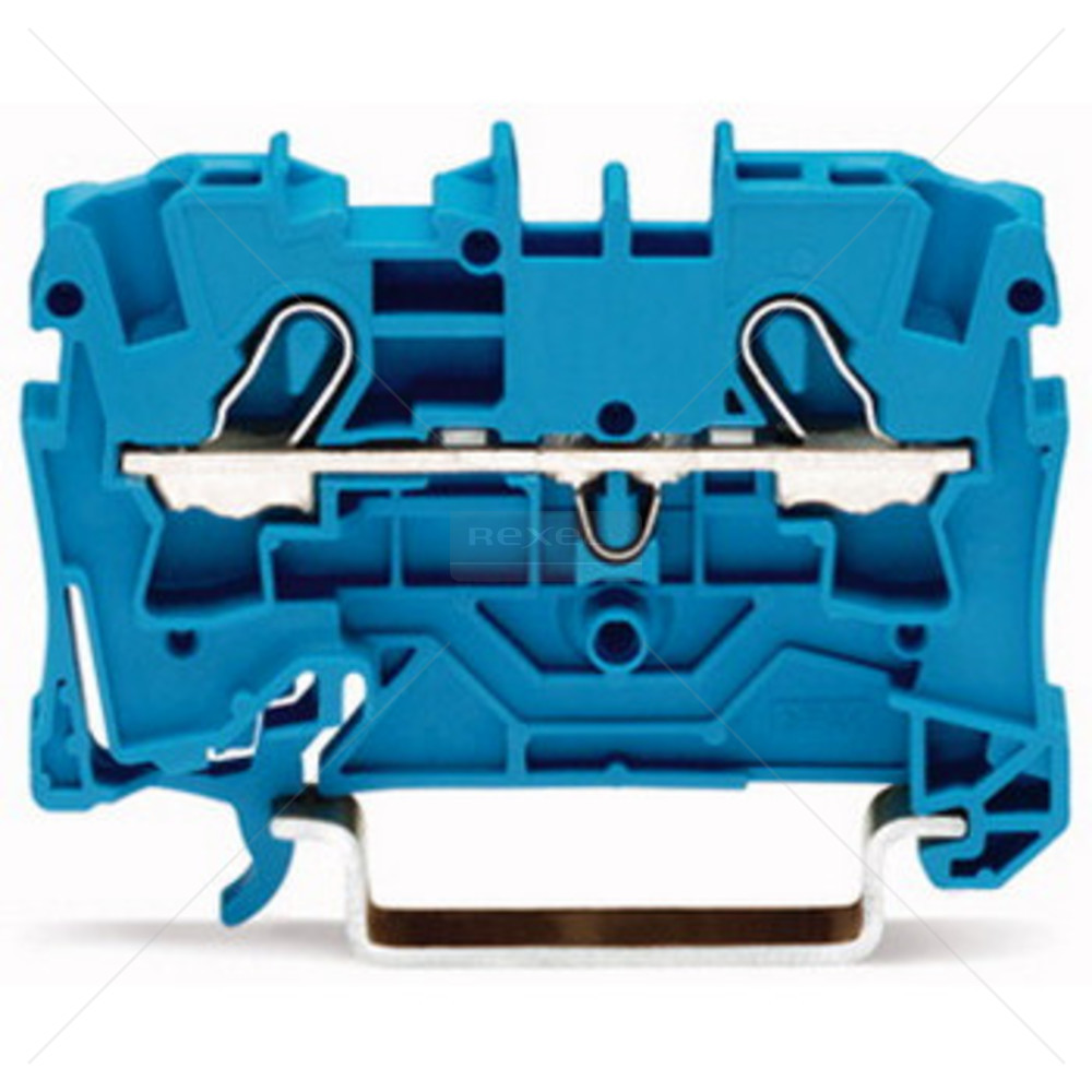 Slika proizvoda&nbsp;Redne stezaljke za DIN letvu WAGO TOPJOB Bez vijaka 4mm2 od 0,5 do 6mm2 2P 52,5mm PLA